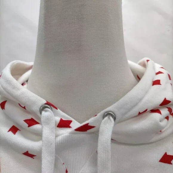 $1795 Authentic DIOR Made in ITALY Women's White Red Hoodie Sweatshirt Sz.XS ? M - Picture 9 of 12